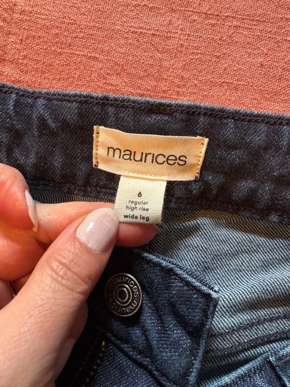 Maurice’s Classic High-Rise Wide Leg Jeans - Dark Blue - Picture 4 of 4